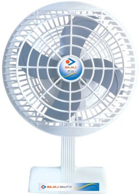India Desire : Flipkart Fans Offer : Get Flat 33% Off On Bajaj Ultima PT01 200mm 4 Blade Table Fan (White) At Rs. 699 From Flipkart