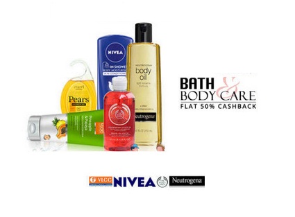 India Desire : Buy Bath & Body Care Products At 50% Cashback From Paytm