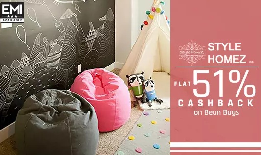 India Desire : Buy Bean Bags And Covers At Flat 60% Off + Extra 55% Cashback From Paytm - WOW55