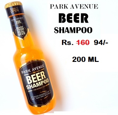 India Desire : Buy Park Avenue Beer Shampoo for Normal Hair for Men, 200ml At Rs. 94 From Amazon