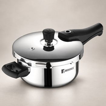 India Desire : Buy Bergner Argent Elements Triply Stainless Steel 3.5 L Pressure Pan At Rs 2909 From Amazon [Regular Price Rs 4590]