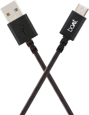 India Desire : Buy boAt Type C A400 - 2m USB C Type Cable(Black) at Rs. 129 from Flipkart [Regular Price Rs 696]