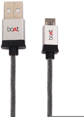 India Desire : Buy BoAt USBS500-1.5 Metallic High Speed Micro USB Braided Cable 1.5Meter at Rs. 99 [Regular Price Rs 299]