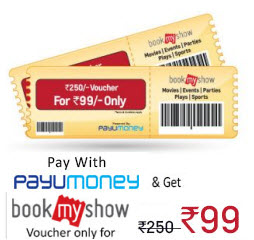 India Desire : Book My Show Vouchers Of 250 @ 99 Rs From ShopClues