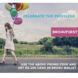 India Desire : Bro4u Offer : Get Bro4u Service At Rs. 200 Off [Bangalore]-BRO4UFIRST