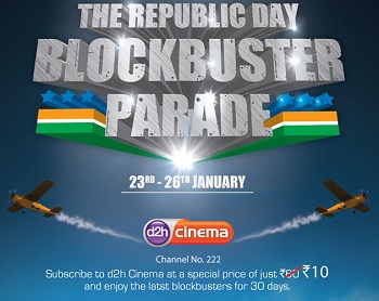 India Desire : Videocon DTH Republic Day Offer: Videocon DTH Cinema At Rs 10 For 1 Month