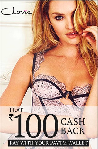 India Desire : Clovia Paytm Offer: Get Rs. 100 Cashback On Rs. 499 At Clovia Through Paytm On 27th Sep 2015