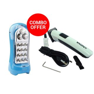 India Desire : Loot Deal: Buy LED Rechargeable Emergency Light + Nova Rechargeable Trimmer At Rs. 199 Only From Shopclues