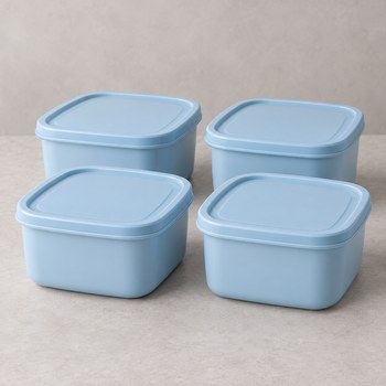 India Desire : Buy Cutting EDGE 900ml Eco Storage Container Set of 4 (Light Blue) At Rs 160 From Amazon [Regular Price Rs 375]