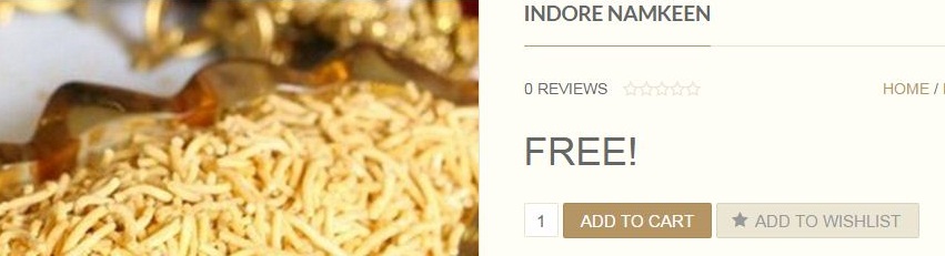 India Desire : Get Indore Namkeen Packet Free From Sweetinbox