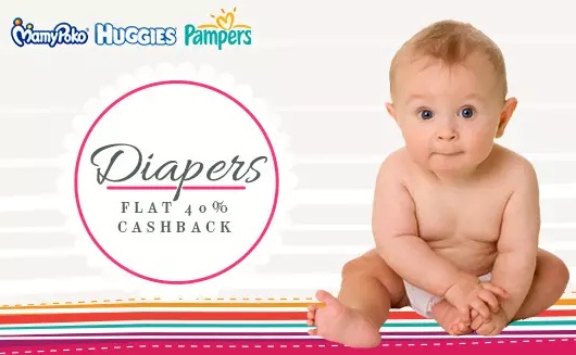 India Desire : Paytm Diapers Offer : Get 40% To 50% Cashback On Baby Diapers From Paytm - DIP50