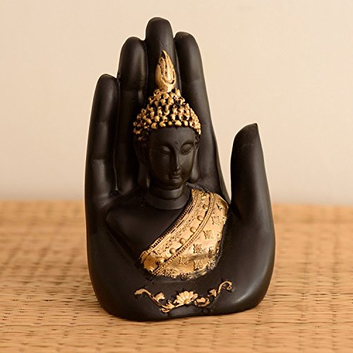 India Desire : Buy eCraftIndia Golden Handcrafted Buddha Palm at Rs. 239 from Amazon [Regular Price Rs 349]