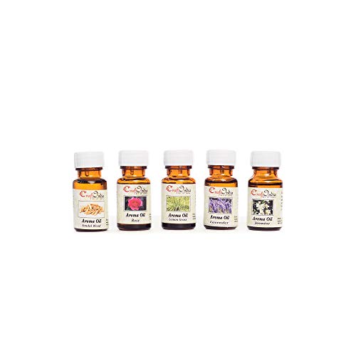 India Desire : Buy eCraftIndia Oil Aroma Oil (3 cm x 3 cm x 8 cm, Set of 5) at Rs. 199 from Amazon