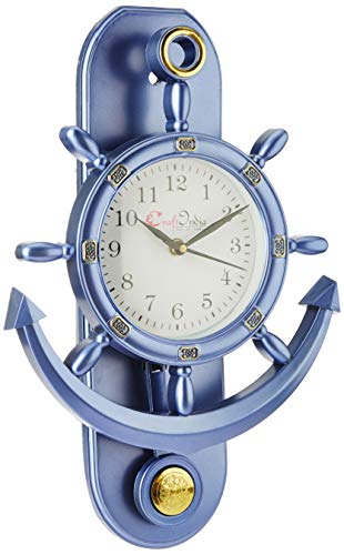 India Desire : Buy eCraftindia Decorative Retro Anchor Blue Pendulum Wall Clock at Rs. 233 from Amazon