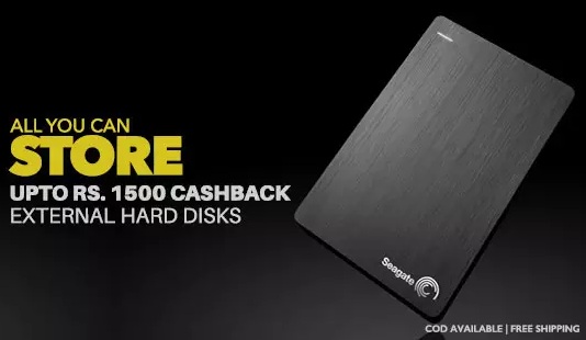 India Desire : Paytm Cash back Loot: Upto Rs. 1500 Cashback On Hard Disk Drive From Paytm-HDD1500