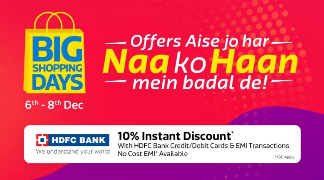 Flipkart Big Shopping Days Sale Offers and Prices: True News India