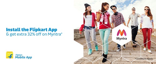 India Desire : Install The Flipkart App And Get 32% Off On Myntra