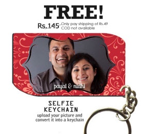 India Desire : Buy Personalised Selfie Photo Keychain At Rs. 59 From ExcitingLives
