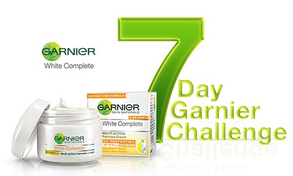 India Desire : Get Free Garnier White Complete Cream Sample From #7DayGarnierChallenge