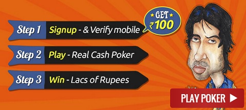India Desire : Sign Up And Get Rs 100 Real Money to Play Poker Online At Adda52