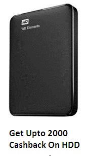 India Desire : Paytm 2000 cashback On HDD: Get Upto rs. 2000 Cashback On External Hard disk Drive From paytm