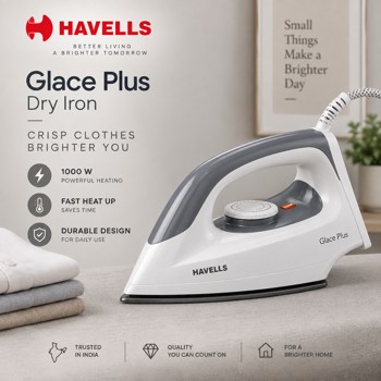 India Desire : Buy HAVELLS Glace Plus 1000W Dry Iron At Rs 670 From Flipkart [Regular Price Rs 1195]