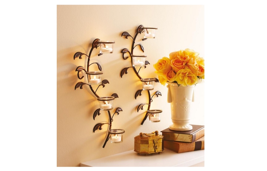 India Desire : Buy Hosley Black Iron Tea Light Holder - Set of 2 At Rs 329 Only From Papperfry