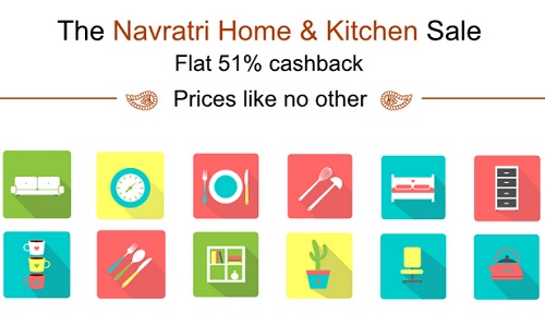 India Desire : Paytm Navratri Home & Kitchen Sale : Get 51% Cashback On Home & Kitchen Store From Paytm- HOME51