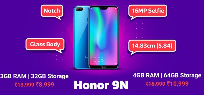 Buy Honor 9n From Flipkart At Rs 8499 Only Extra 10 Off