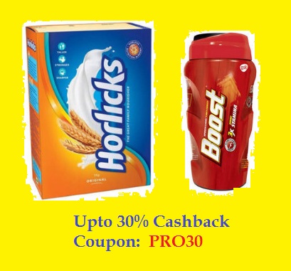 India Desire : Buy Horlicks & Boost From Extra 30% Cashback On Rs. 499 From Paytm