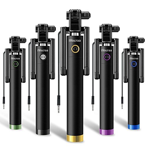 India Desire : Buy iVoltaa Next Gen Compact Wired Selfie Stick for iPhone and Android - Black at Rs. 99 from Amazon [Selling Price Rs 249]