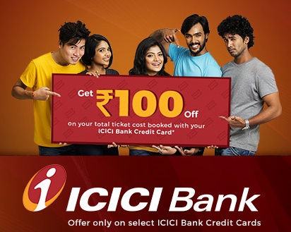 Bookmyshow Icici Bank Credit Card Offer Get Rs 100 Off On