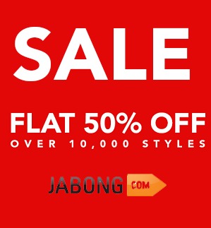 India Desire : Jabong Sale - Flat 50% OFF On 10,000+ Style + Extra 10% OFF Starting At rs 75