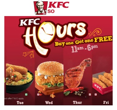 KFC Coupons Offers Upto 50 Off On Online KFC Order