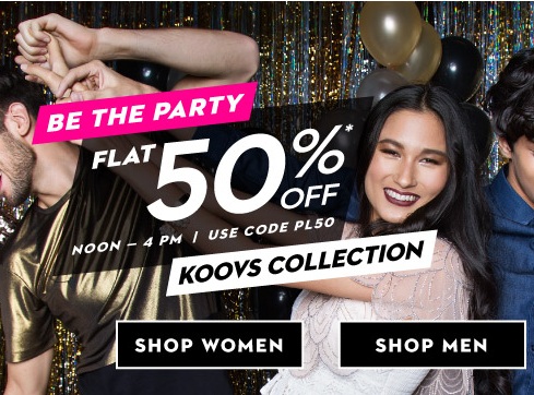 Koovs new user offer online