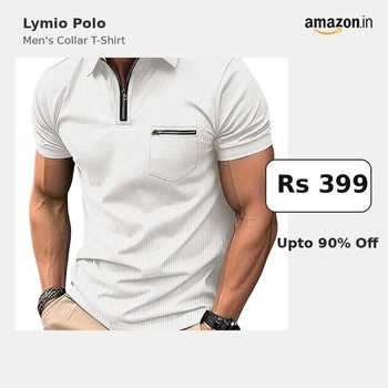 India Desire : Buy Lymio Polo T Shirt for Men At Rs 399 From Amazon (Regular Price Rs 3999)