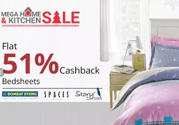 India Desire : Paytm- Get Upto 50% Off + Extra 50% Cashback On BedSheets