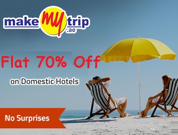 India Desire : Makemytrip- Get Flat 70% Off On Domestic Hotels Booking - MMTBMS