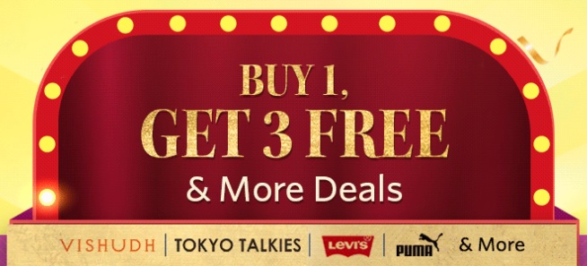 Myntra Buy 1 Get 3 Free Offer: Buy 1 at MRP & Get 3 Items Free