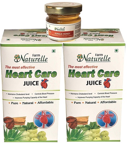 India Desire : Buy Farm Naturelle Heart care Herbal juice Pack Of 2  + Free Forest Honey at Rs. 199 from Amazon
