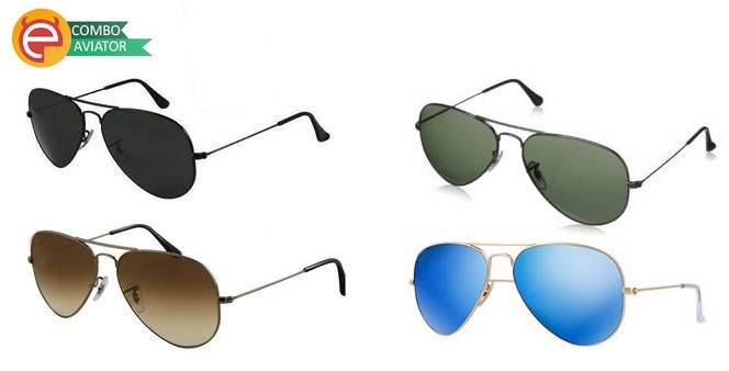 India Desire : Buy Pack Of 4 Ediotics Multi Aviator Sunglass At Rs. 300 Only From Paytm