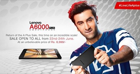 India Desire : Buy Lenovo A6000 Plus At Rs. 6999 From Flipkart