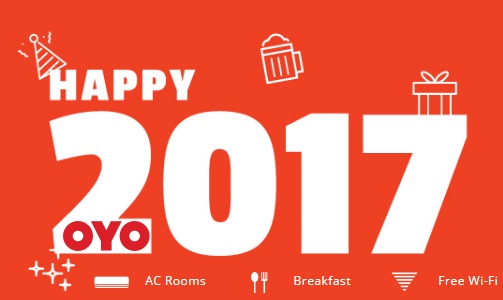 India Desire : OYO Rooms New Year 2017 Special Offer : Get Flat 30% Off On Rooms Booking [HNY30]