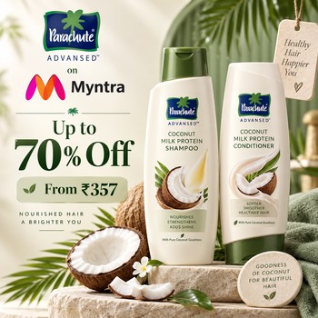 India Desire : Parachute Advansed Shampoo Sale On Myntra (Sep 2026): Up To 70% Off From ₹357