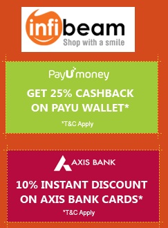 India Desire : Infibeam Payumoney Offer : Get 25% Cashback On Infibeam With Payumoney Wallet Ma. Rs. 200 [No Minimum Purchase]