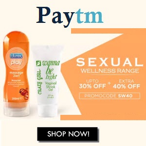 India Desire : Sexual Wellness upto 30% off + 40% Cashback on Rs. 299 From Paytm-S40