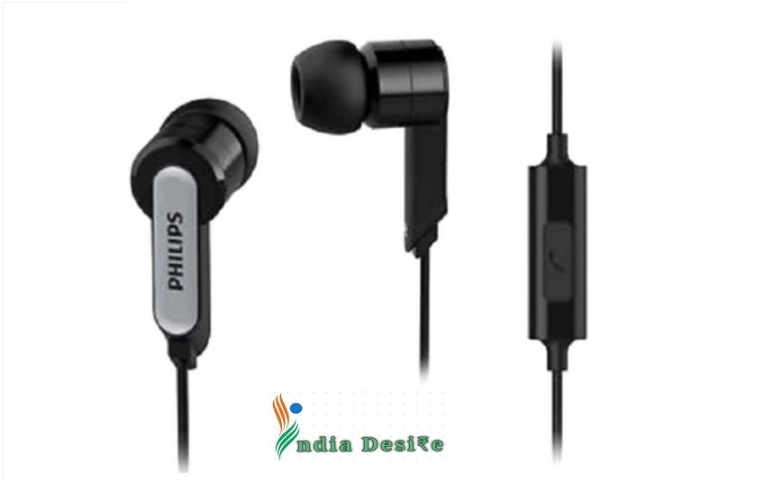 India Desire : Buy Philips SHE1405BK Wired In Ear Headset (Black) At Rs.232 Only From Paytm