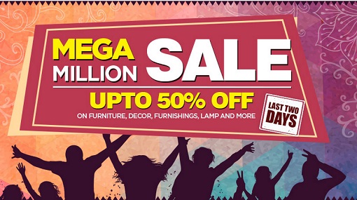 India Desire : Pepperfry Mega Million Sale : Get Upto 50% Off on Furniture, Furnishings, Lamp & More From Pepperfry