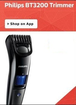 Philips BT3200/15 Corded Beard Trimmer (Black) - Indian on shop