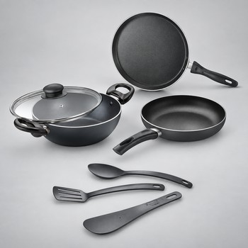 India Desire : Buy Judge by Prestige ACE Aluminium Non-Stick Cookware Set At Rs 1096 From Amazon [Regular Price Rs 2595]